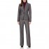 Le Suit Women's 1 Button Peak Lapel Novelty Pant Suit