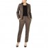 Le Suit Women's 1 Button Shawl Collar Novelty Pant Suit