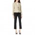 Le Suit Women's 2 Button Notch Collar Textured Plaid Pant Suit