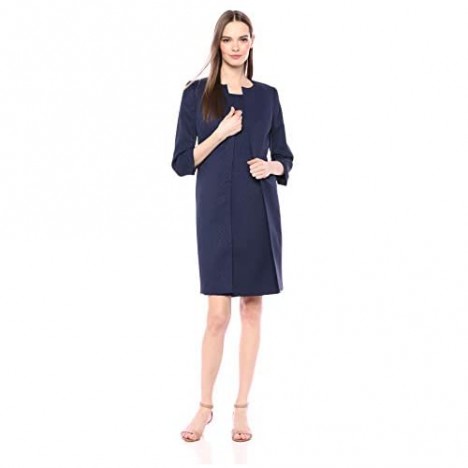 Le Suit Women's Jacquard Topper with Sheath Dress