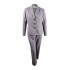 Le Suit Women's Melange 3 Button Notch Collar Pant Suit