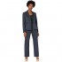 Le Suit Women's Petite 2 Button Mini Stripe Pant Suit