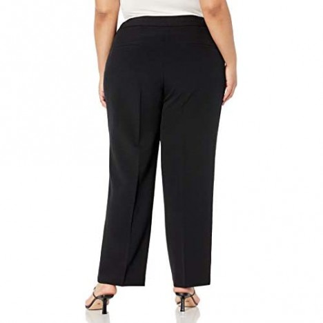 Le Suit Women's Plus Size 1 Button Shawl Collar Basketweave Novelty Slim Pant Suit