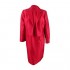 Le Suit Women's Plus Size Notch Collar Shiny Fly Away Jacket with Sheath Dress