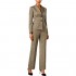 Le Suit Women's Shadow Stripe 2 Button Peak Lapel Pant Suit