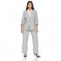 Le Suit Women's Size Plus Pinstripe 1 Btn Notch Collar Pant Suit