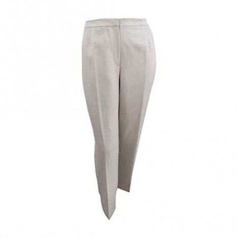 Le Suit Women's Size Plus Stripe Herringbone 2 Bttn Notch Lapel Pant Suit