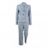 Le Suit Women's Stripe 2 Button Notch Lapel Pant Suit (2)