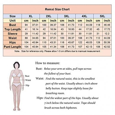 Remxi Women Plus Size Casual 2 Piece Outfits Tracksuits Short Sleeve Hollow Out Crop Top Bodycon Long Pants Sets