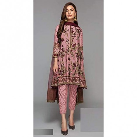 shopNstyle Ready to Wear Pakistani Pant Style Straight Salwar Kameez Salwar Suit for Women