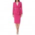Tahari ASL Women's Belted Jacket with Pencil Skirt Suit