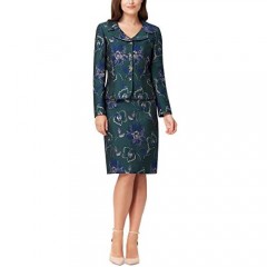 Tahari by ASL Four-Button Jacket and Skirt Set
