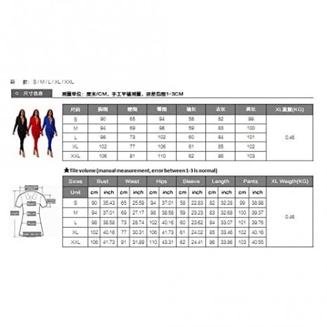 Womens Two Piece Outfits Blazer - Long Sleeve Business Blazers Jacket Ruff Hem Casual Pants Suits Party Clubwear